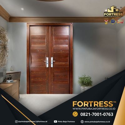 ELEGAN..!! WA 0821 7001 0763 (FORTRESS) Harga Pintu Baja Ringan 