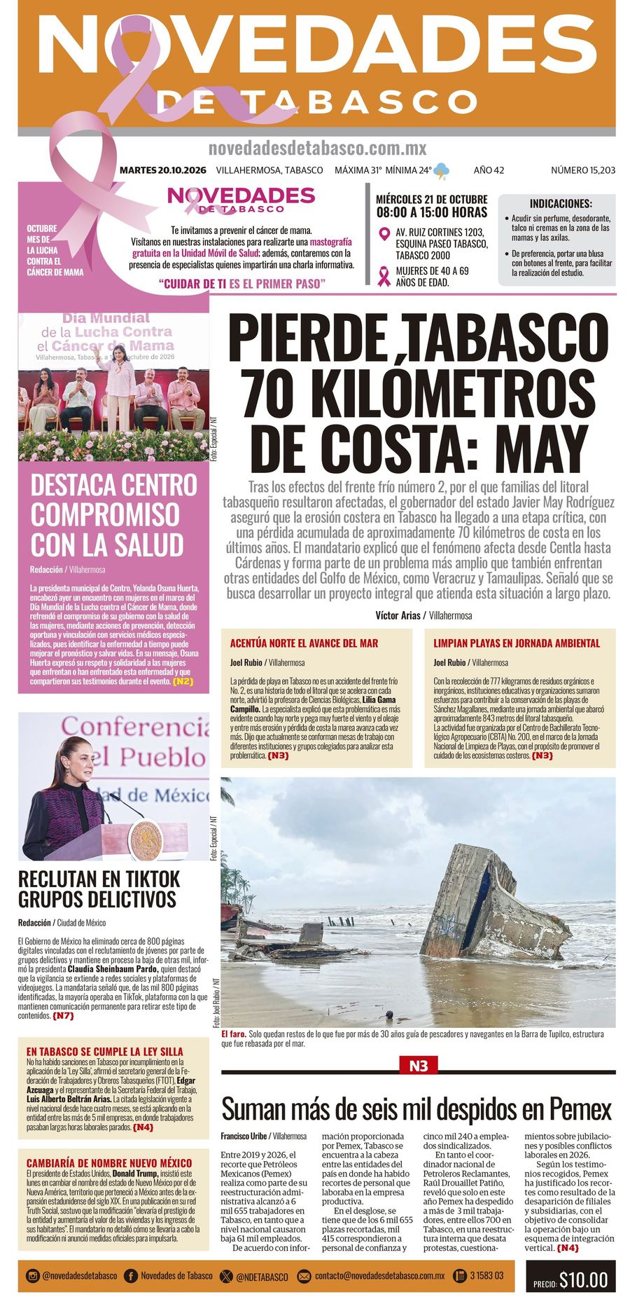 Edición Impresa 20 de octubre de 2026 by Juan Carlos... - Flipsnack