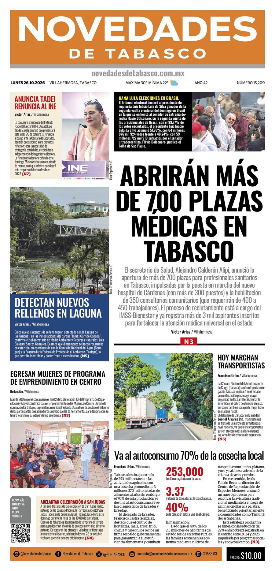 Edición Impresa 26 de octubre de 2026 by Juan Carlos... - Flipsnack