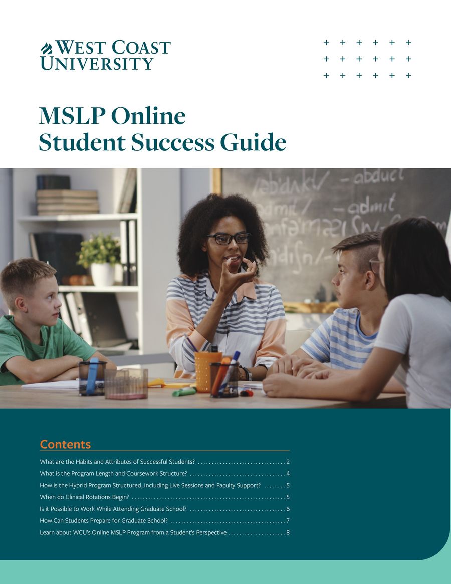 Master of Speech-Language Program Student Success Guide by West Coast ...
