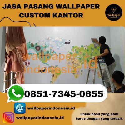 jasa pasang wallpaper custom kantor