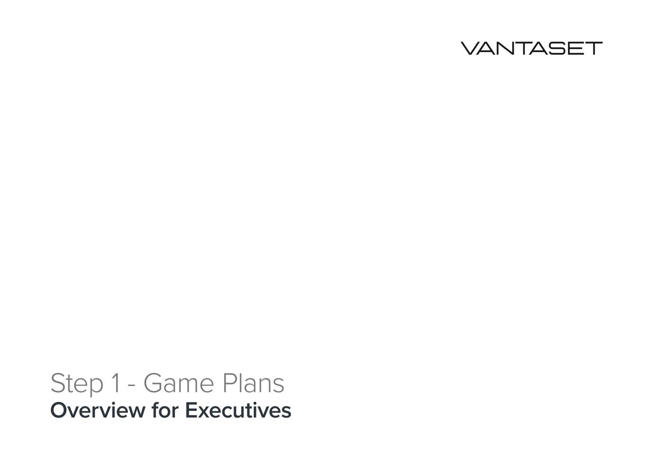 Step 1 - Game Plan Overview for EXECUTIVES by Julian Fordyce - Flipsnack