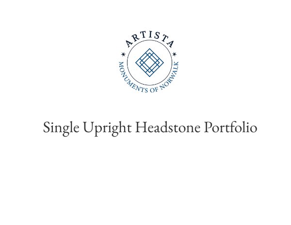 Norwalk Monument Company Single Upright Headstone Portfolio by ...