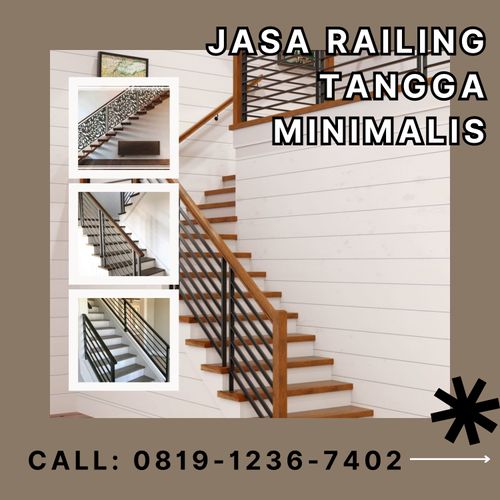 Call 0819-1236-7402, Railing Tangga Minimalis di Tembarak