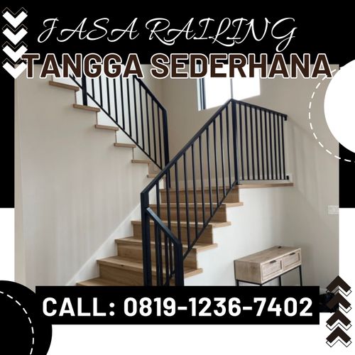 Call 0819-1236-7402, Railing Tangga Sederhana di Tembarak