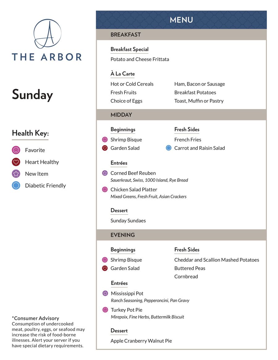 Dining Menu Web The Arbor by The Arbor Company - Flipsnack