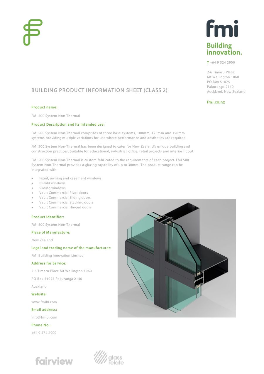 FMI 500 System Non-Thermal