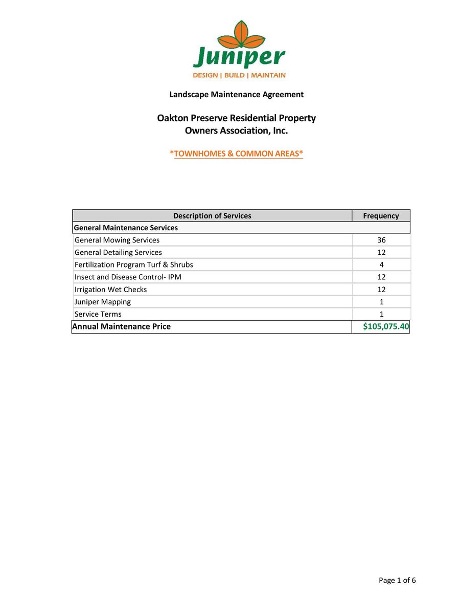 Landscaping and Grounds Maintenance Bid, May, 2024 SA from by Juniper Flipsnack