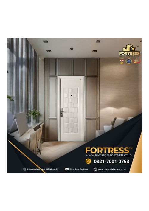 MEWAH..!! WA 0821 7001 0763 (FORTRESS) Pintu Baja Warna Putih Di