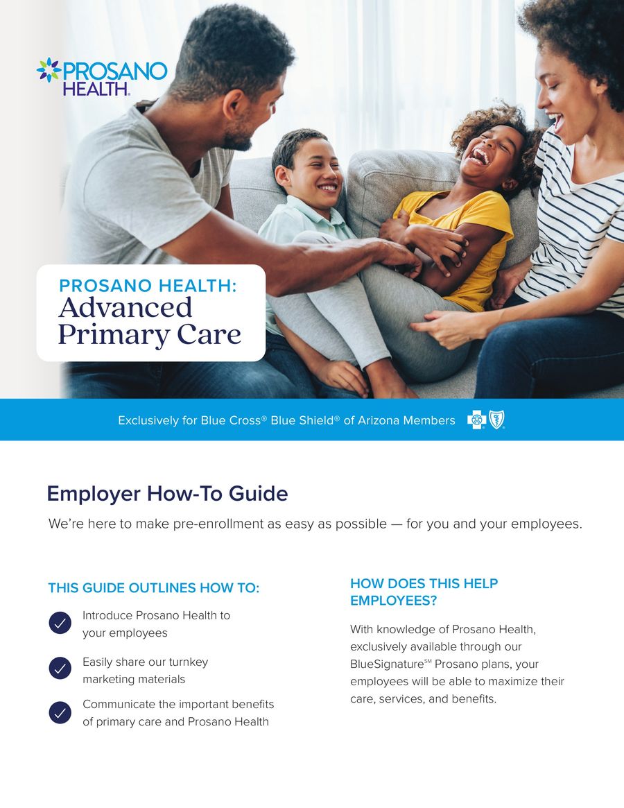 Prosano Enrollment Playbook by AZ Blue - Flipsnack
