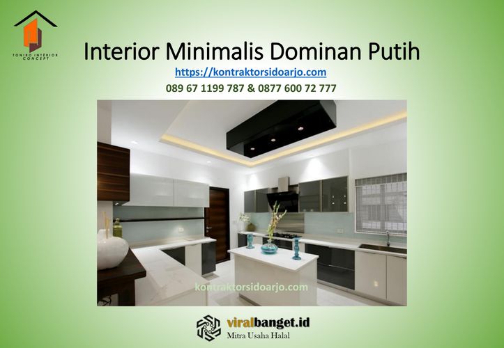 jasa kitchen set sidoarjo berbagi Tips Interior Minimalis