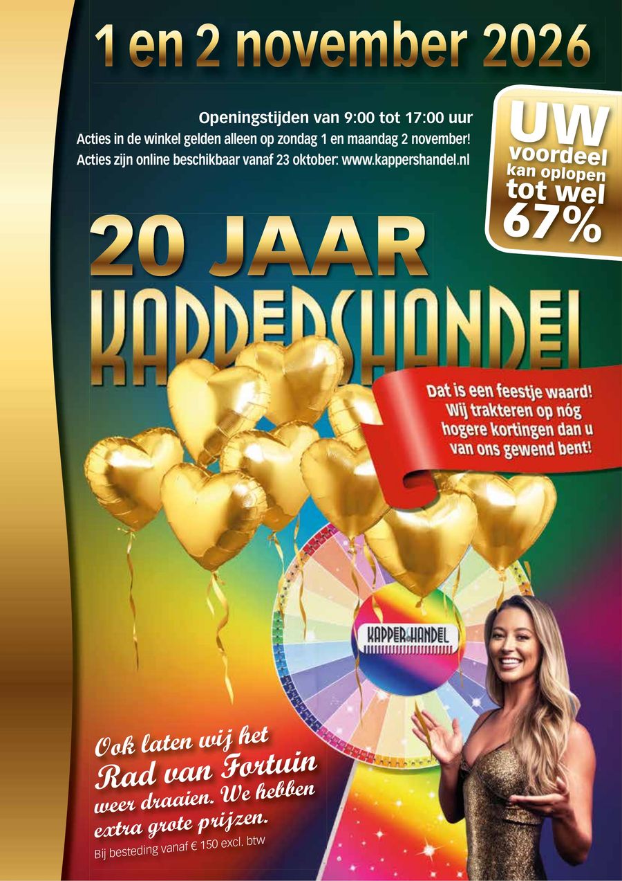 Kappershandel Folder Open Dagen 1+2 November 2026 by Tycho Lanzaat ...
