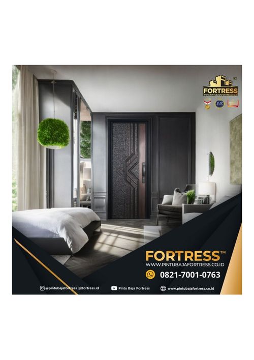 ELEGAN..!! WA 0821 7001 0763 (FORTRESS) Pintu Kamar Baja Ringan 
