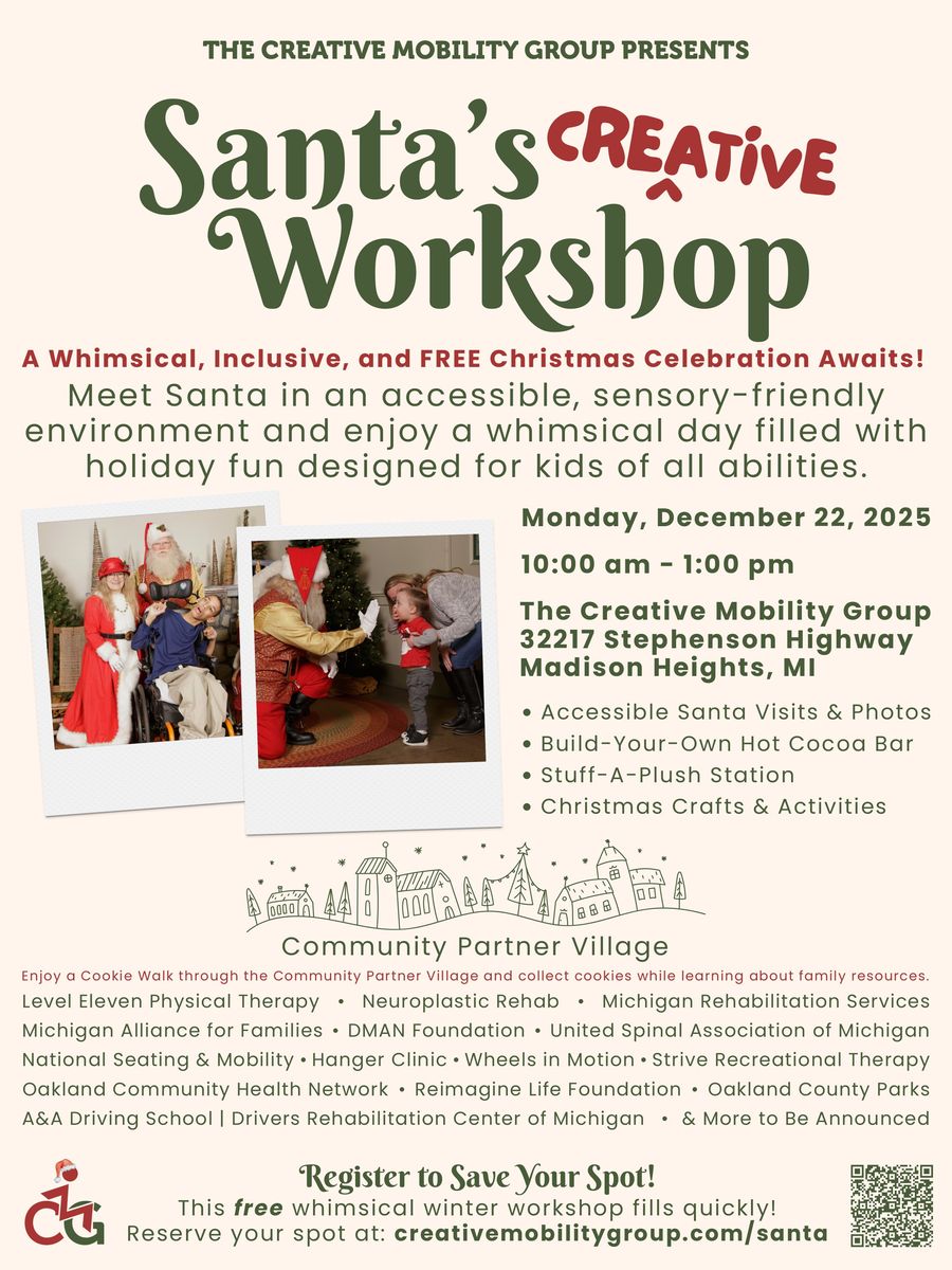Inclusive Santa Event 2025 | Creative Mobility Group | Michigan by ...