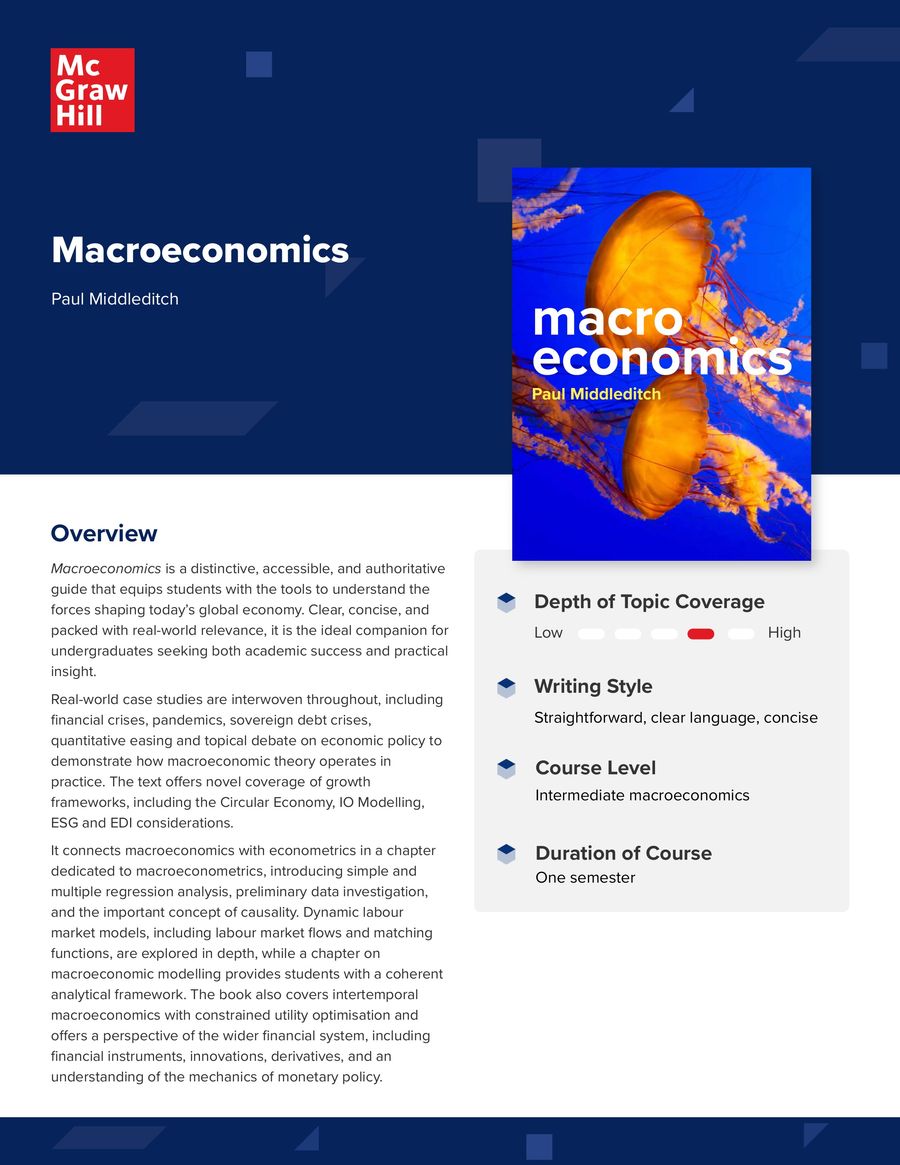 Middleditch, Macroeconomics | eMag by McGraw Hill International