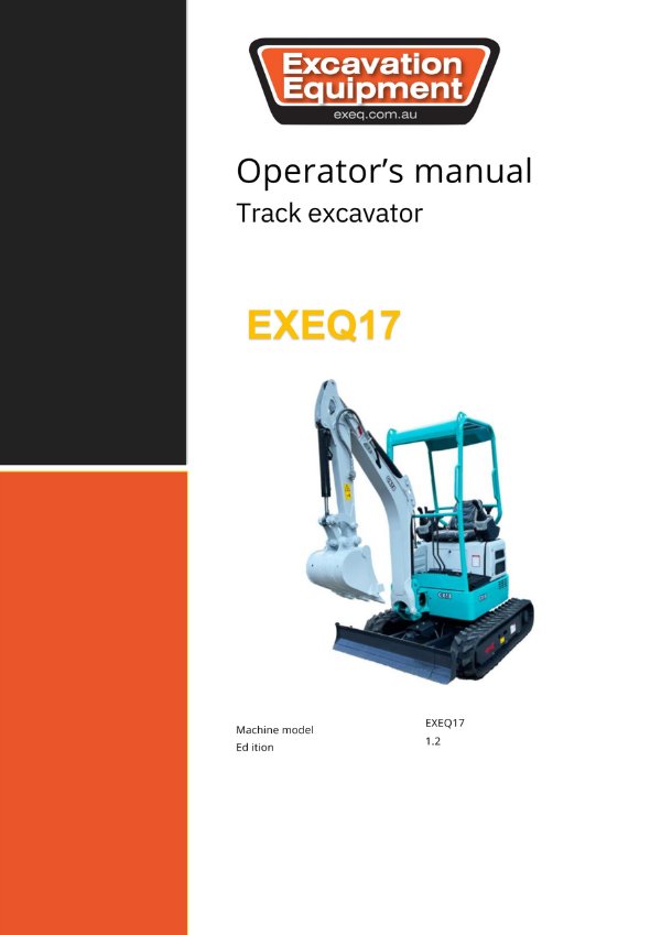 EXEQ17 Operation manual by Excavation Equipment - Flipsnack