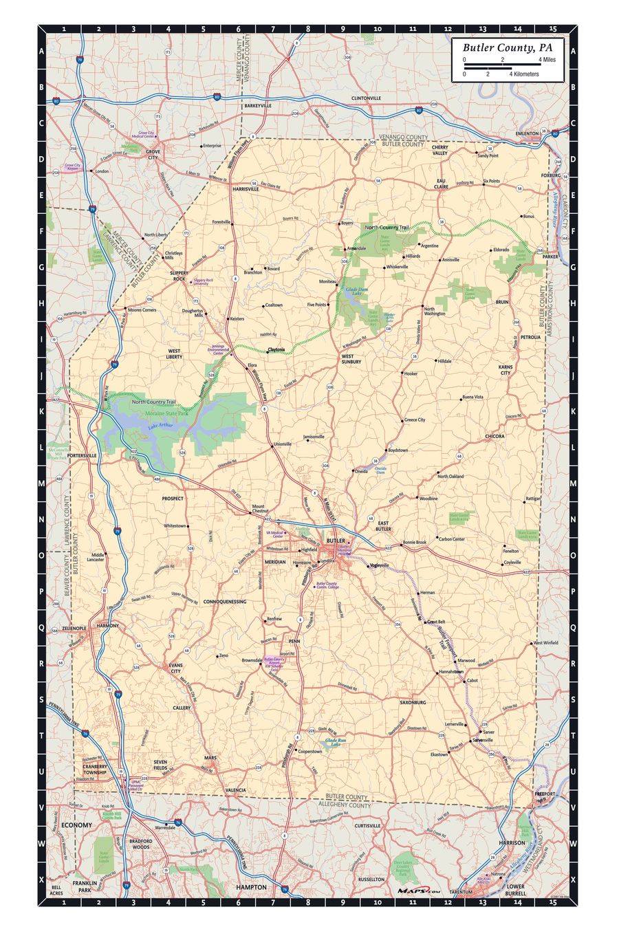 Butler County, PA Map by Ryan Morgan - Flipsnack