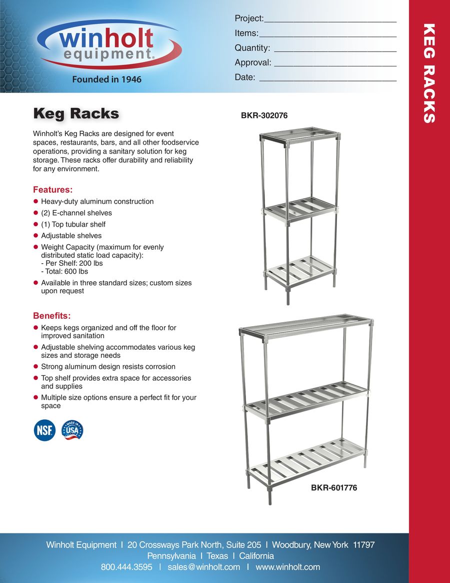 Winholt Equipment - Keg Racks by Rose Frierson - Flipsnack