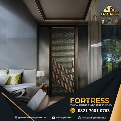 ESTETIK..!! WA 0821 7001 0763 (FORTRESS) Motif Pintu Baja Ringan