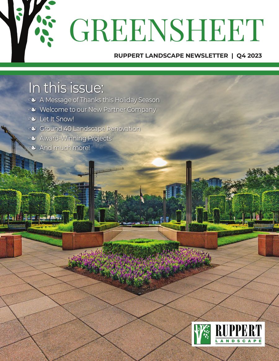 Q4 2023 Greensheet by Ruppert Landscape - Flipsnack