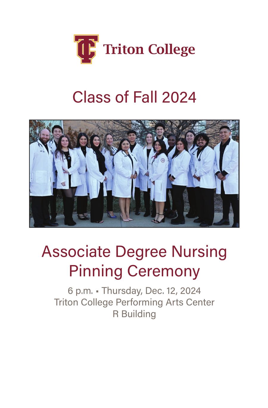 Associate Degree Nursing Pinning Ceremony 2024 by Triton College ...