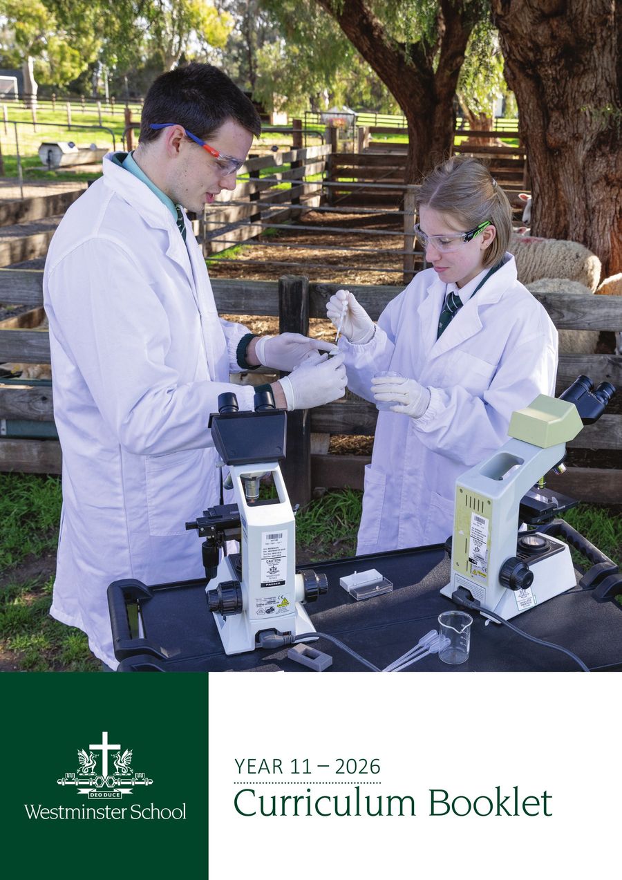 2026 Year 11 Curriculum Booklet by Westminster School - Flipsnack