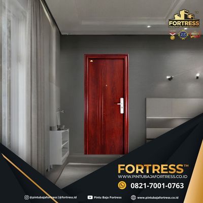 KUAT..!! WA 0821 7001 0763 (FORTRESS) Pintu Rumah Baja Minimalis