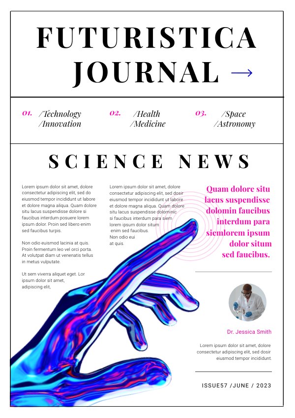 scientific newspaper template by Flipsnack templates - Flipsnack