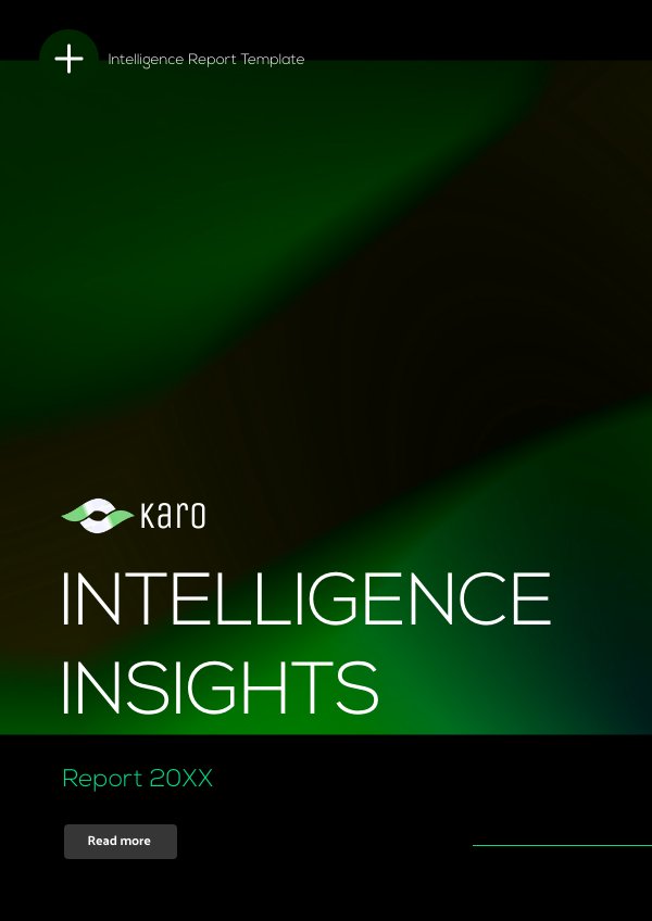 Intelligence Report Template by Flipsnack templates - Flipsnack