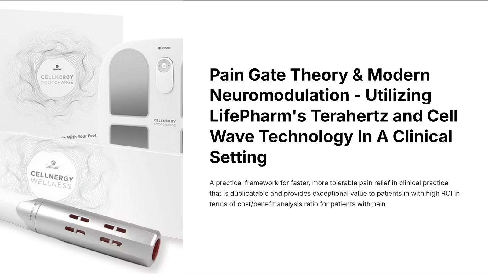 Pain Gate Theory and Neurobiomodulation w/ LifePharm Technology by Adam ...