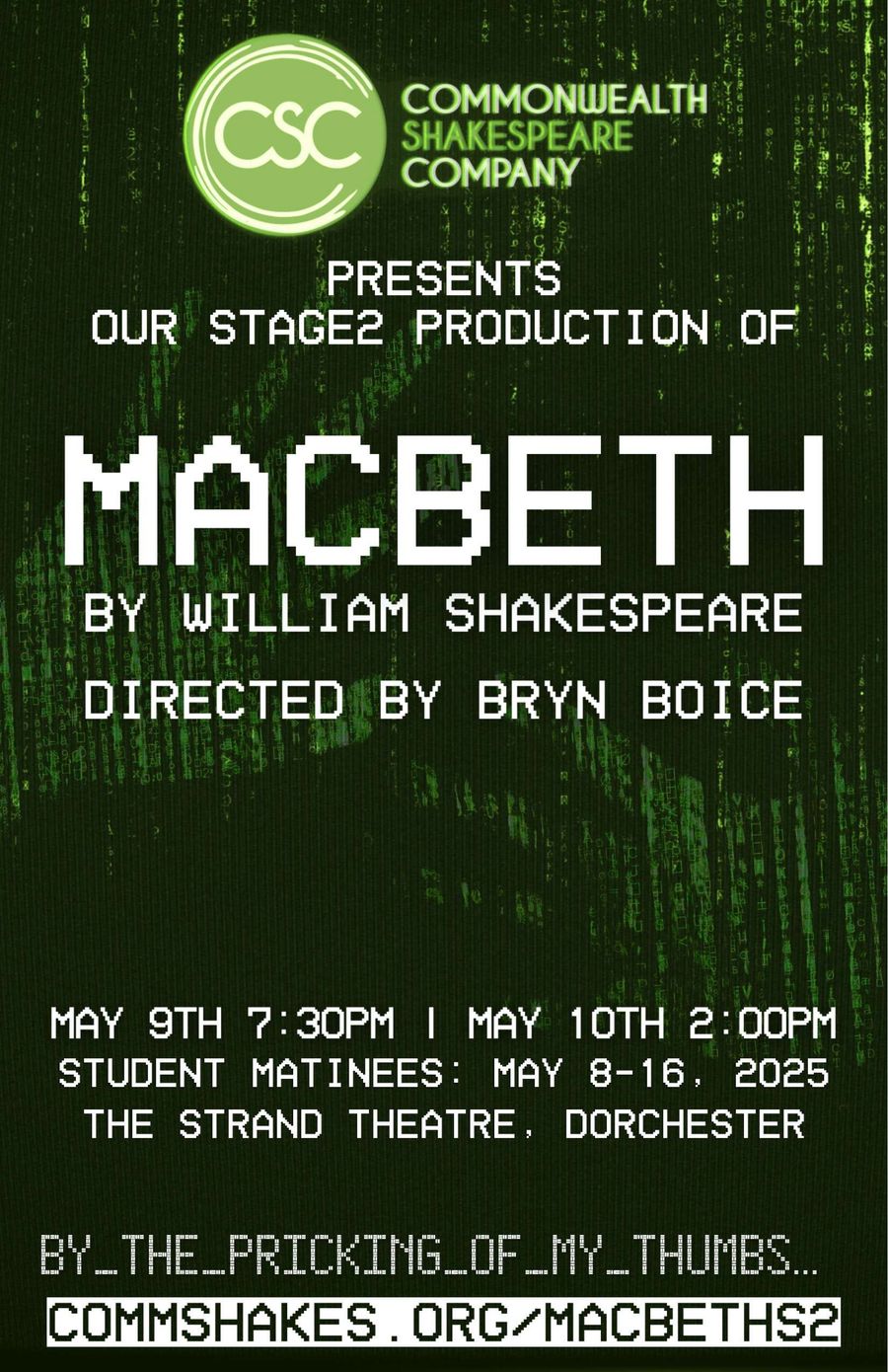 Macbeth Program: Stage2 2025 by Comm Shakes - Flipsnack