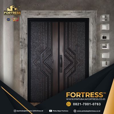 ELEGAN!!! WA 0821 7001 0763 (FORTRESS) Pintu Besi Minimalis 