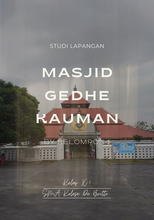 Booklet Masjid Gedhe Kauman Yogyakarta 
