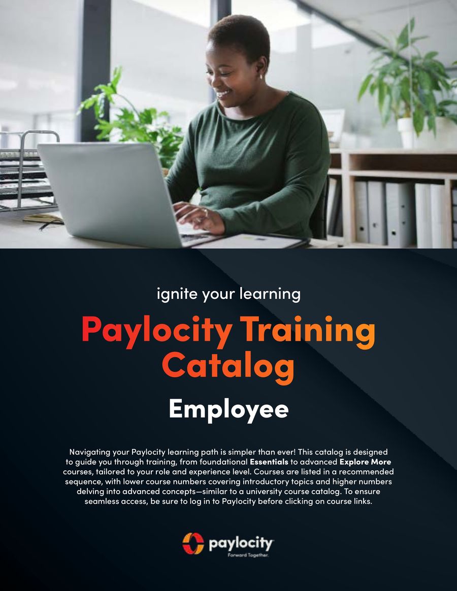 Paylocity Training Catalog: Employee by Paylocity - Flipsnack