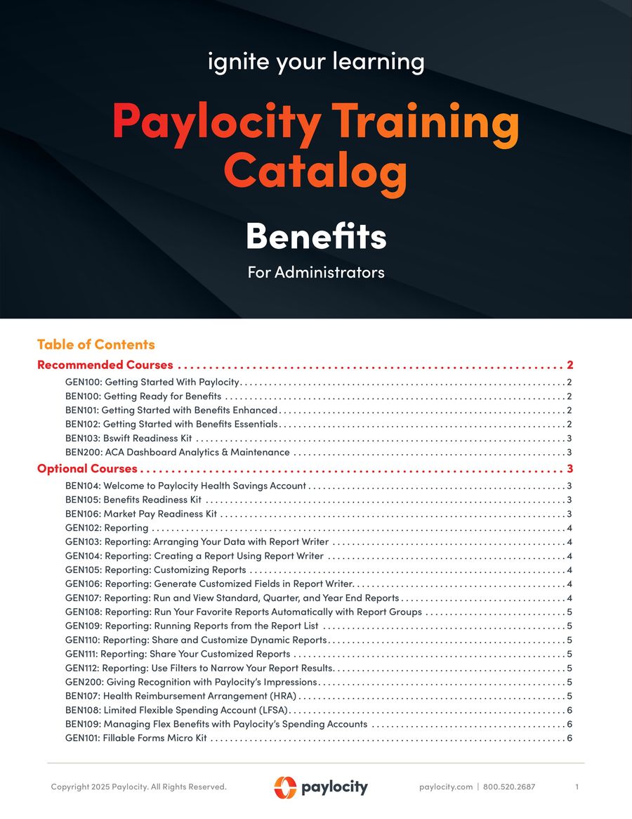 Paylocity Training Catalog: Executive by Paylocity - Flipsnack