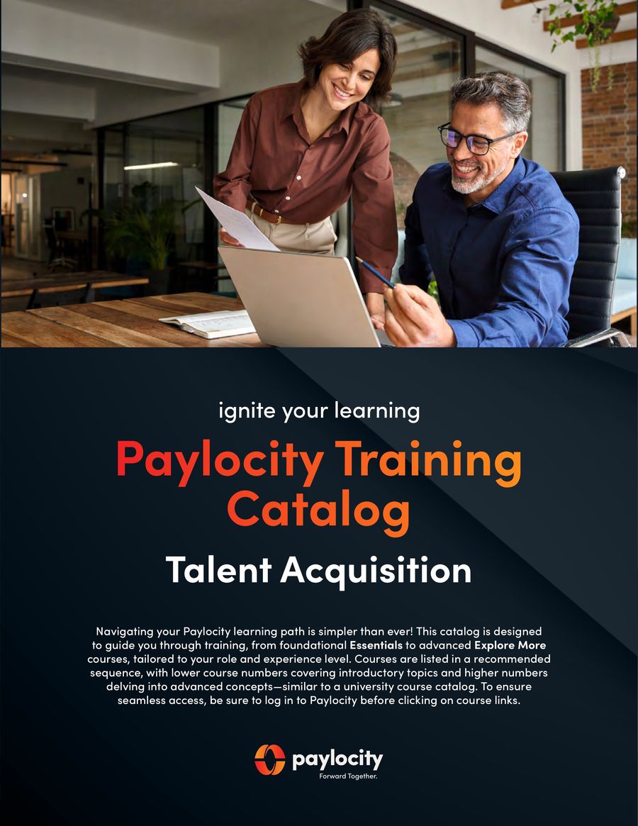 Paylocity Training Catalog: Talent Acquisition by Paylocity - Flipsnack
