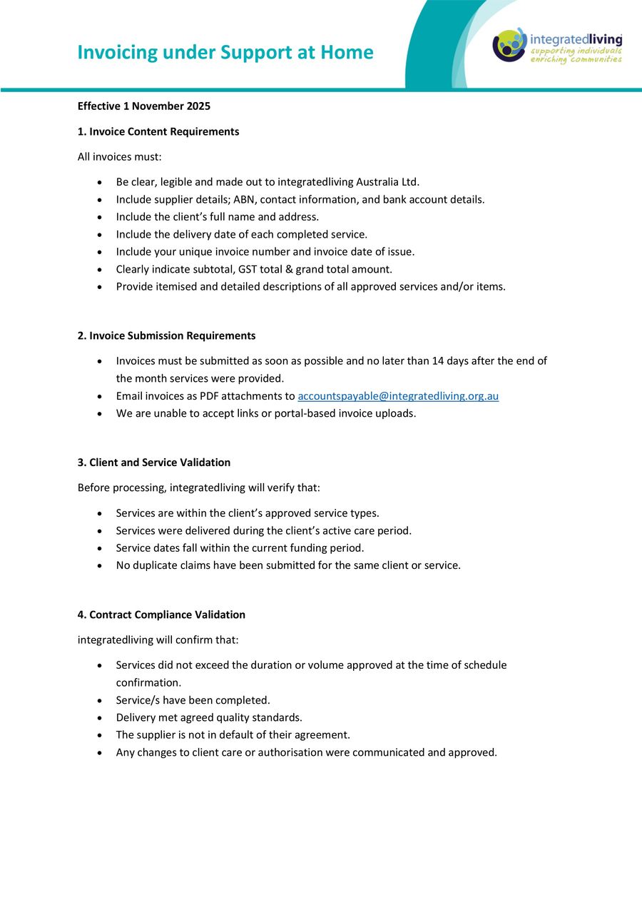 Invoicing under Support at Home Fact Sheet by... - Flipsnack