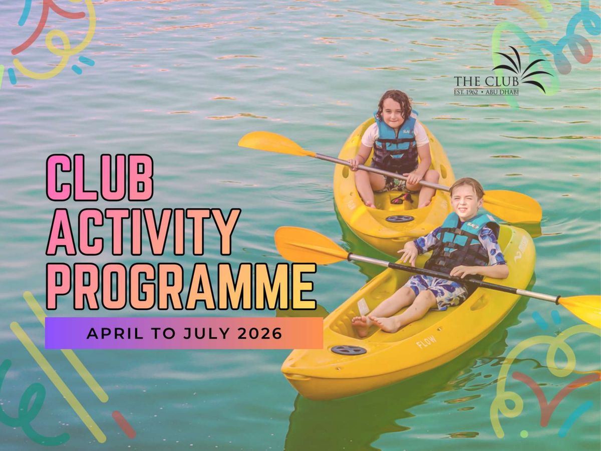 The Club Junior Activity Programme - April to July 2026 by Richelle ...