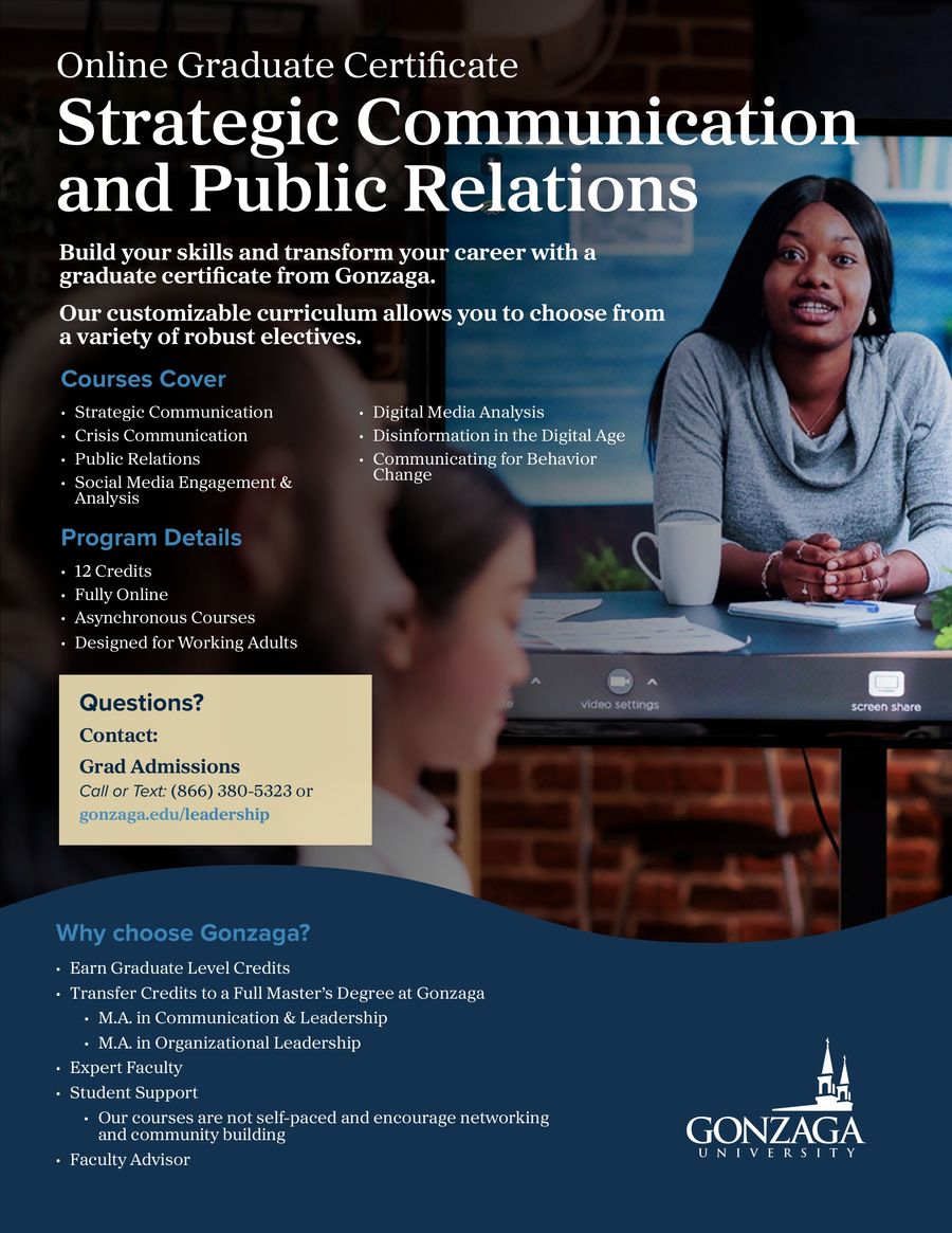 Strat Comm and Public Relations – Online Graduate Certificate by ...