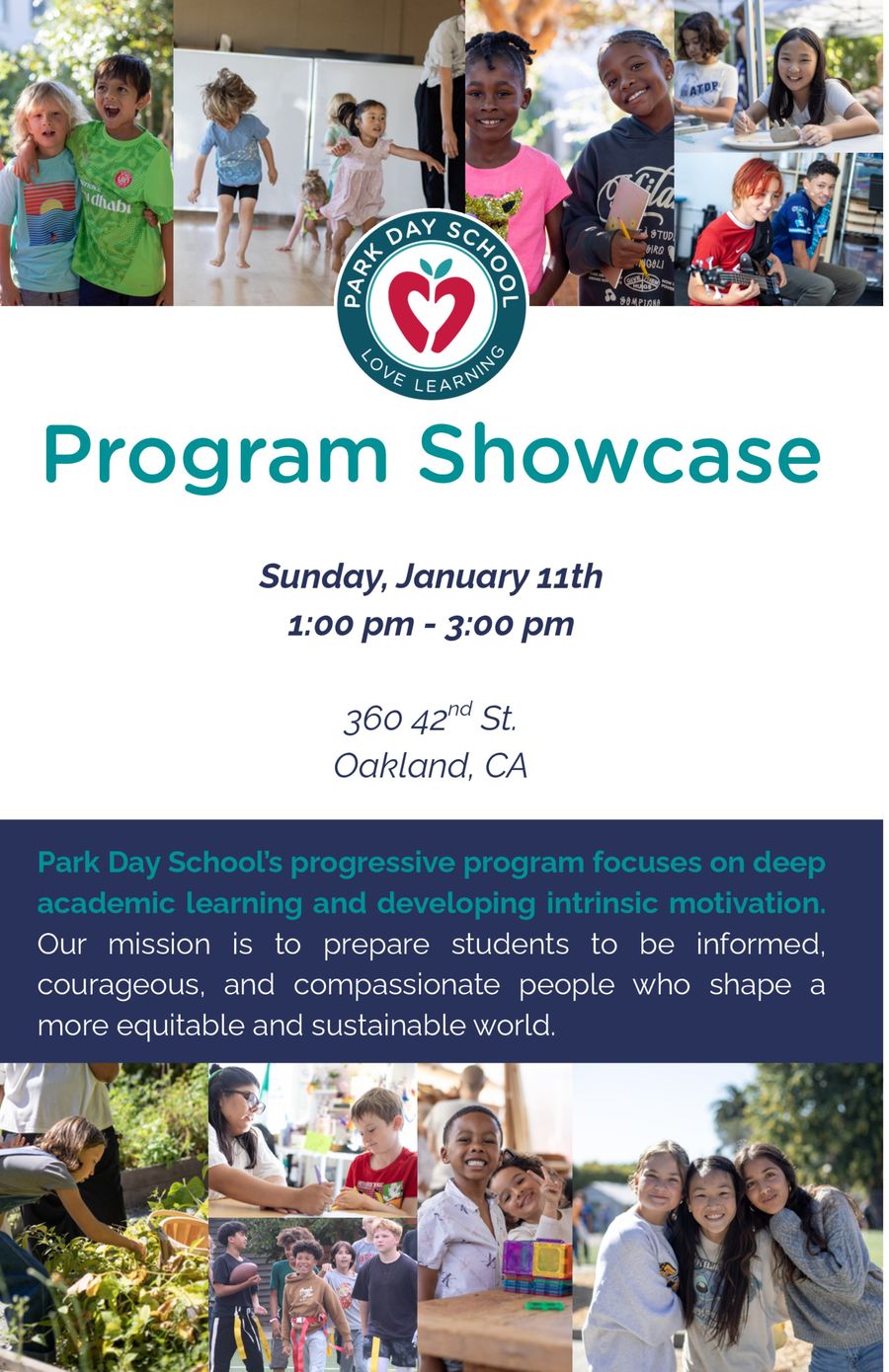 PDS Open House Program Showcase - Program by parkdayschool - Flipsnack