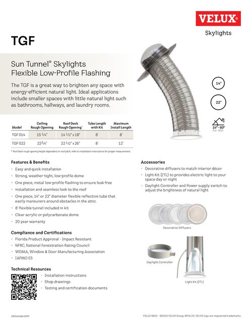 TGF Sun Tunnel Sales Sheet