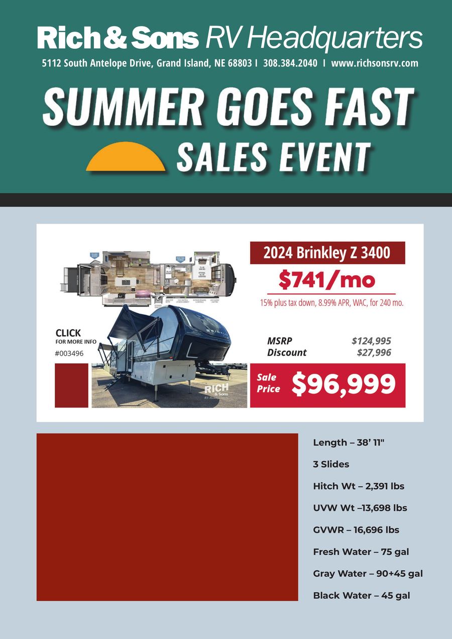 Summer Goes Fast Sales Event at Rich & Sons RV HQ July 2024 by Rich