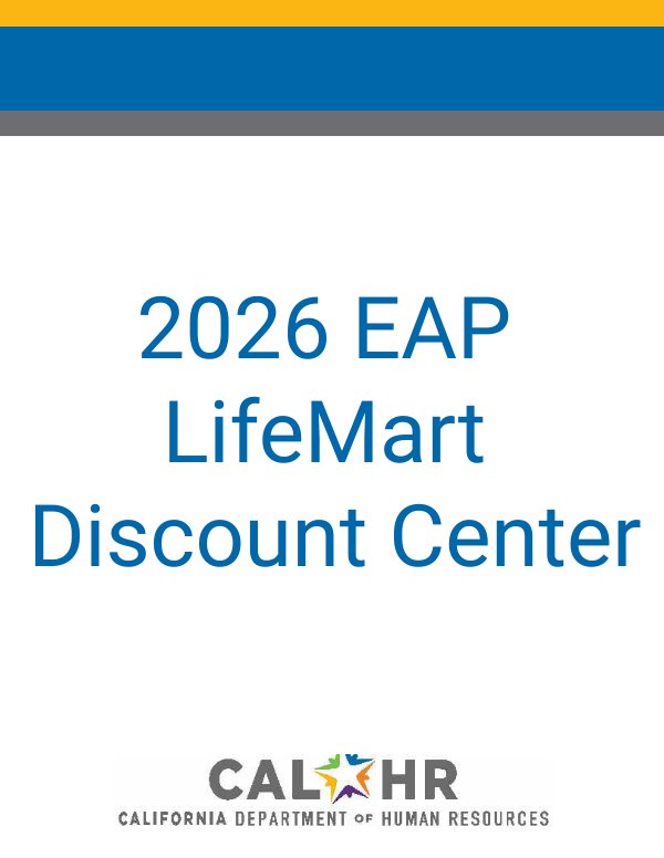 2026 EAP LifeMart Discount Center by CalHR Benefits...