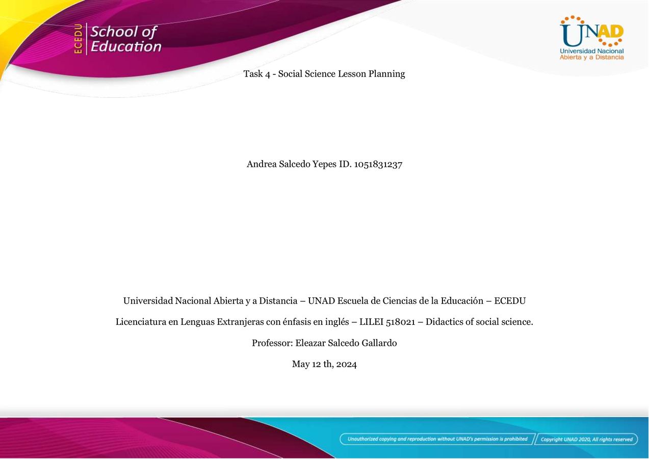 Lesson Plan Template- Magazine by Andrea Salcedo Y - Flipsnack