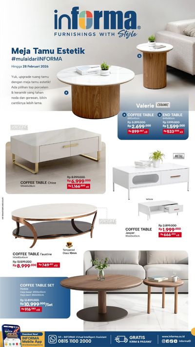 INFORMA Meja Tamu Estetik