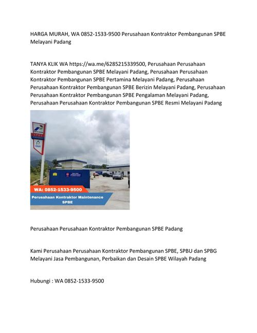 HARGA MURAH, WA 0852-1533-9500 Perusahaan Kontraktor Pembang