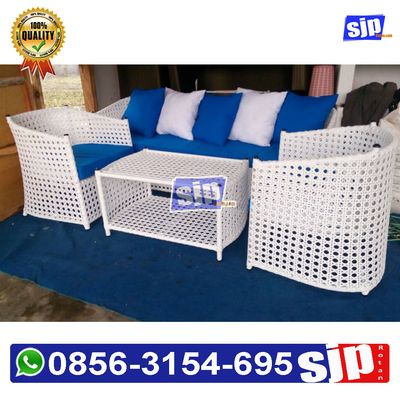 sofa ruang tamu rotan sintetis 24