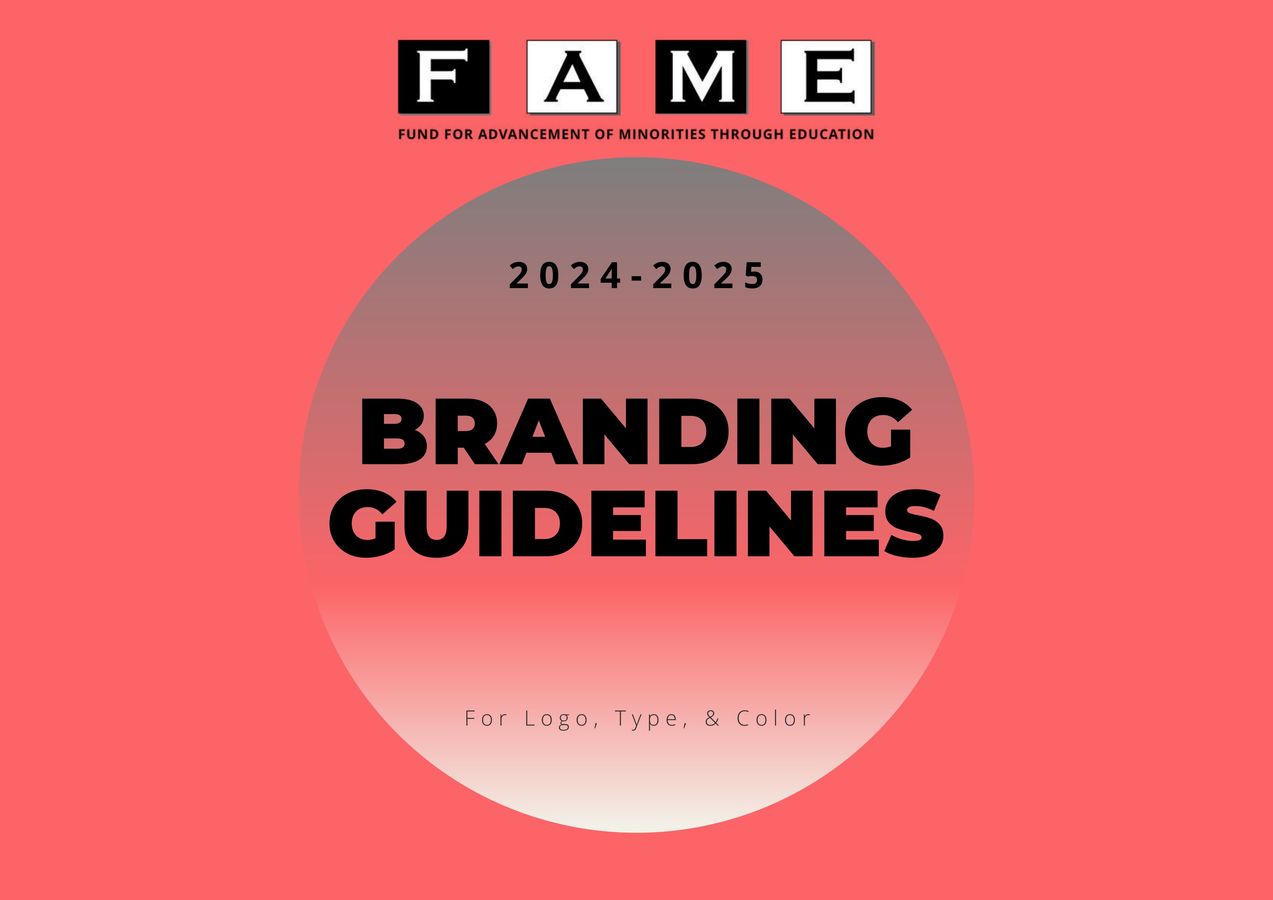 FAME 2025 Brand Style Guide Sheet for Logo Fonts and Colors by FAME ...