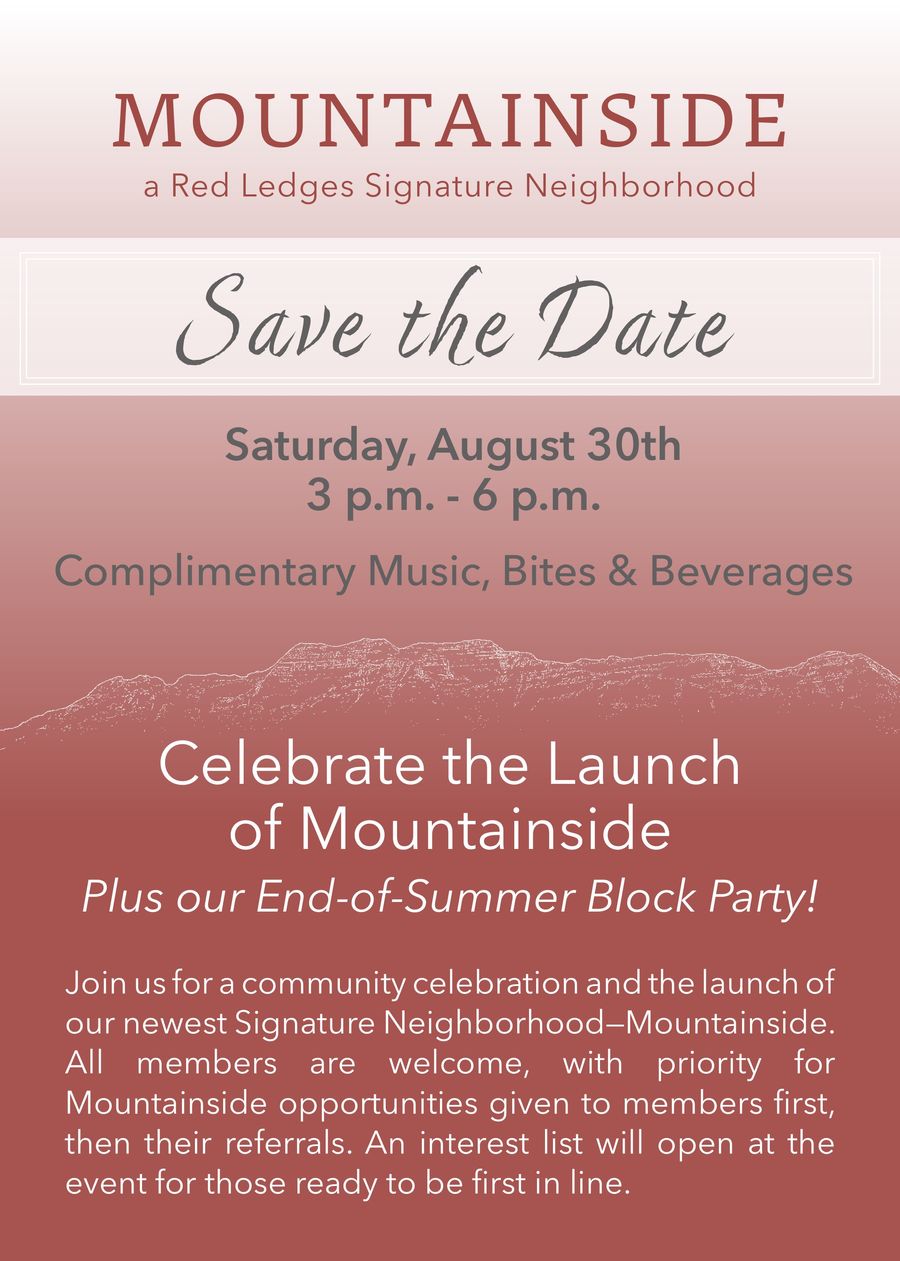 Mountainside - Save The Date by Red Ledges - Flipsnack