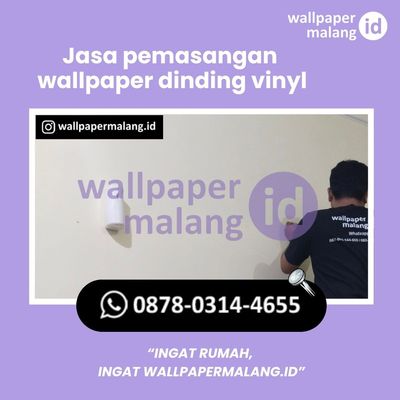 jasa pemasangan wallpaper dinding vinyl
